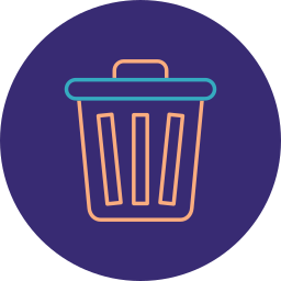 Trash bin icon