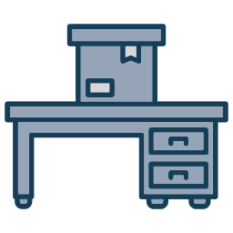 Office desk icon