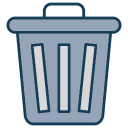 Trash bin icon