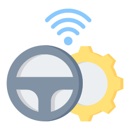 autonomes fahrzeug icon