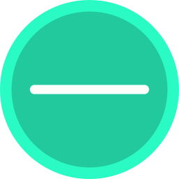 Minus sign icon