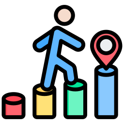 Market positioning icon