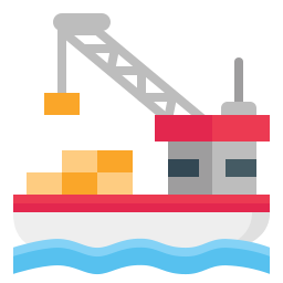 Cargo ship icon