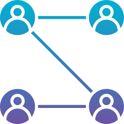 dynamique de groupe Icône