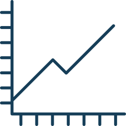 grafico a linee icona