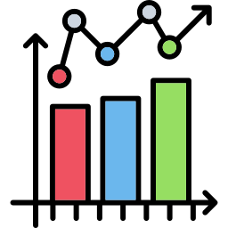 diagramme à bandes Icône