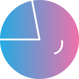 grafico circolare icona