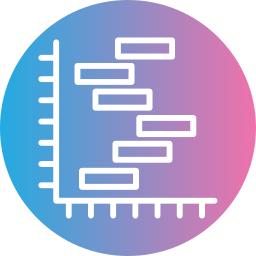 diagramma di gantt icona