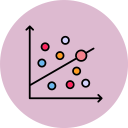 Scatter graph icon