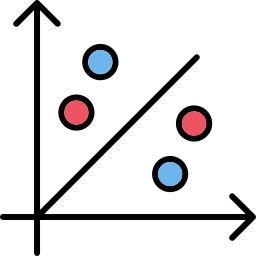 Scatter graph icon