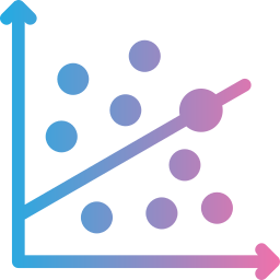 graphique de dispersion Icône