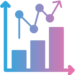 graphique statistique Icône