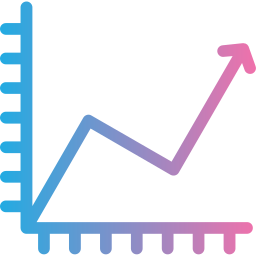 graphique en ligne Icône