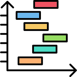 diagramme de gantt Icône