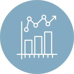 graphique statistique Icône