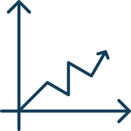 grafico a linee icona