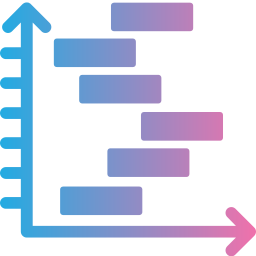 diagramma di gantt icona