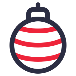 Christmas ball icon