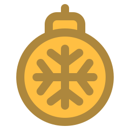 Christmas ball icon