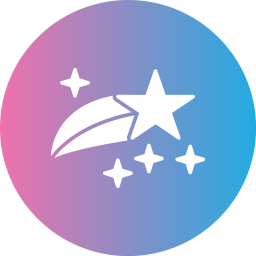 Shooting star icon