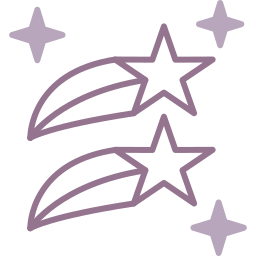 Shooting stars icon