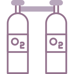 Oxygen cylinders icon