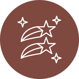 Shooting stars icon