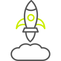 Rocket launch icon