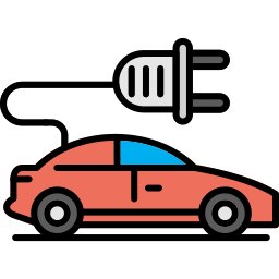 Electric car icon