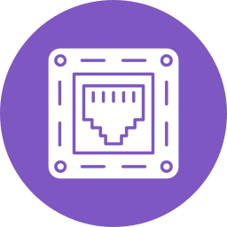 Telephone socket icon