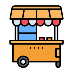 Food cart icon