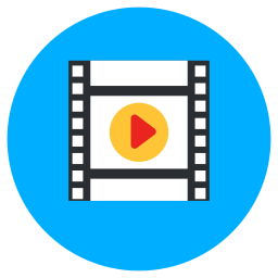 Movie reel icon