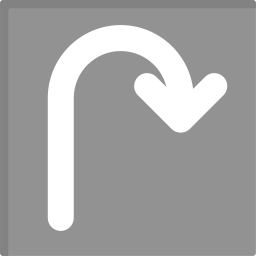 Curve arrow icon