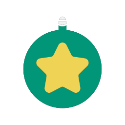 Christmas ornament icon