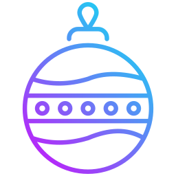 Christmas ball icon