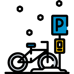 estacionamento de bicicletas Ícone