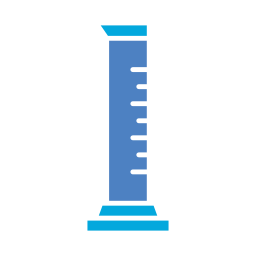 cilindro graduato icona