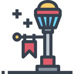 Street lamp icon