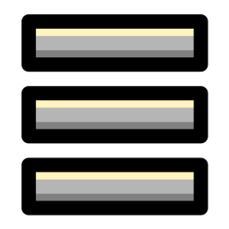 Hamburger lines menu icon