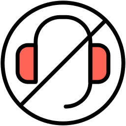 No headphones icon