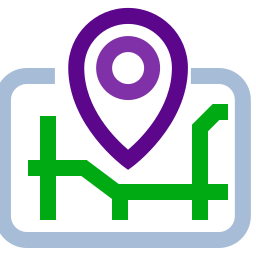 mappa di localizzazione icona