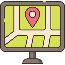 geographisches positionierungs system icon