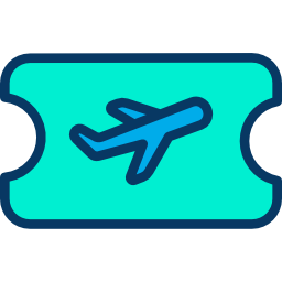 Plane ticket icon