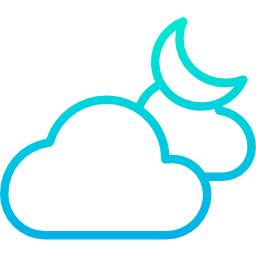 Cloudy night icon