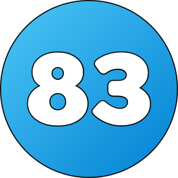 número 83 Ícone