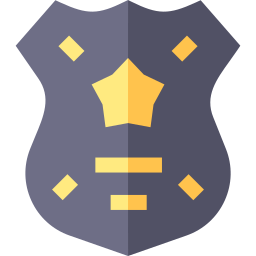 politie badge icoon