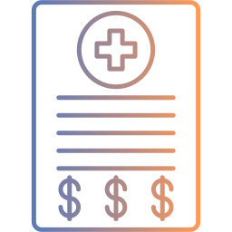 Medical bill icon