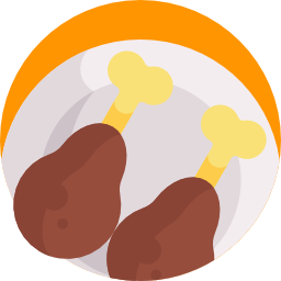 Chicken leg icon