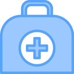 First aid bag icon