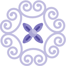 Floral design icon